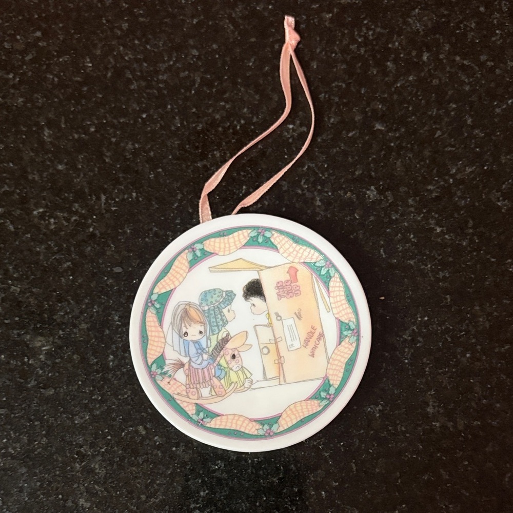 Precious Moments Mini Hanging Plate Ornament - Christmas Pageant Nativity NWT - Picture 7 of 8